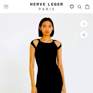 Herve Leger twist knit pencil dress
